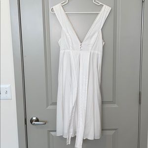 White Samantha Treacy Dress w Pockets